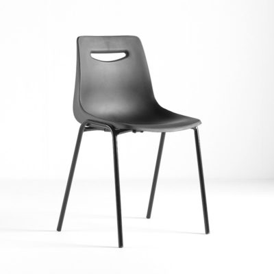 Chaise CAMPUS M2 Grosfillex Empilable Noir 33846017