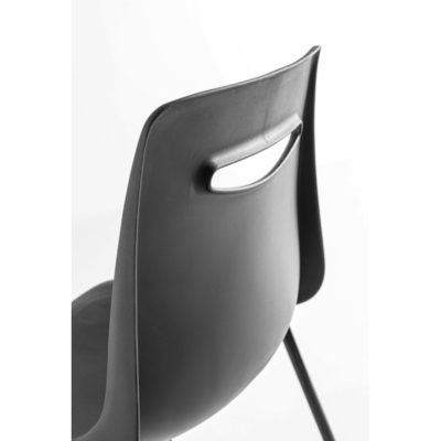 Ergonomie Chaise CAMPUS M2 Grosfillex Empilable / Noir