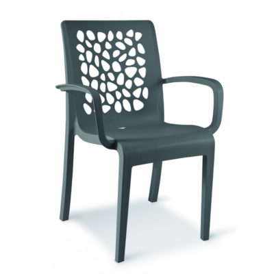 Fauteuil TULIPE Grosfillex Anthracite