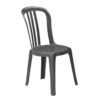 Chaise MIAMI BISTROT Grosfillex Anthracite