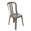 Chaise MIAMI BISTROT Grosfillex Taupe
