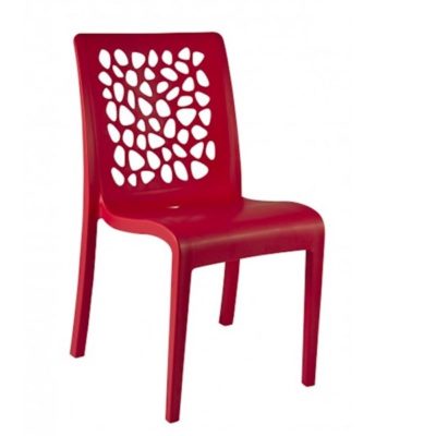 Chaise TULIPE Grosfillex Rouge Architectural