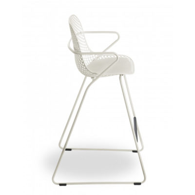 Chaise haute Ramatuelle 73' Grosfillex Crème Absolue design structure
