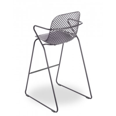 Chaise haute Ramatuelle 73' Grosfillex Gris Pavement design dossier
