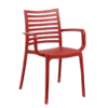 Fauteuil Sunday Grosfillex Rouge Bossa Nova