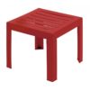 Table basse MIAMI Grosfillex 40x40 Rouge Bossa Nova