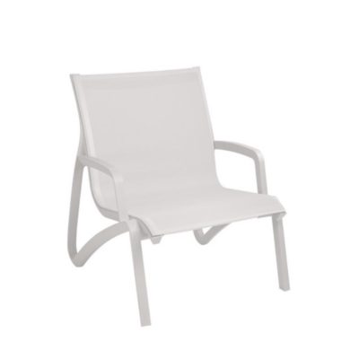 Fauteuil conversationnel SUNSET Grosfillex Blanc/Blanc 58002096