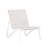 Fauteuil bas SUNSET Grosfillex Blanc Glacier / Beige Chiné 58007096