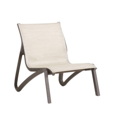 Fauteuil bas SUNSET Grosfillex Bronze Fusion / Brun Chiné