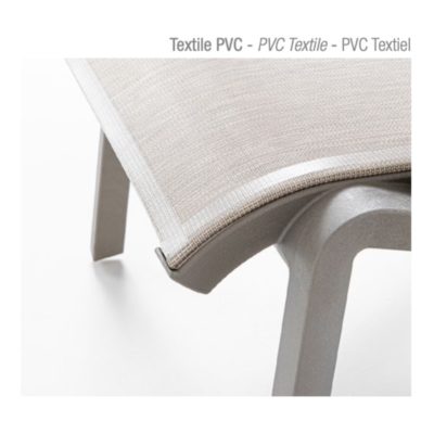 Textile PVC MicrobanⓇ fauteuil bas SUNSET Grosfillex