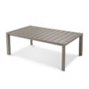 Table basse Sunset Grosfillex 100x60 aluminium Gris Platinium