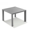 Table basse Sunset Grosfillex 50x50 aluminium Gris Platinium