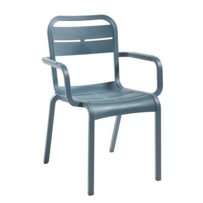 Fauteuil CANNES Grosfillex Bleu Minéral