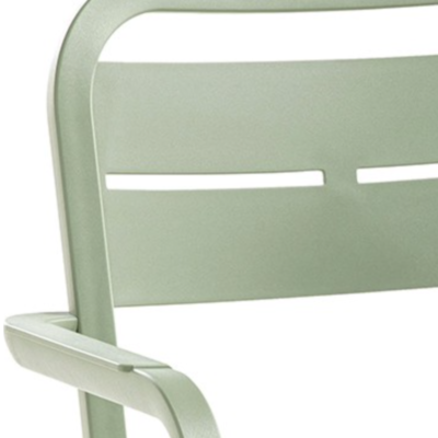 Fauteuil CANNES Grosfillex Vert tender design dossier et accoudoir