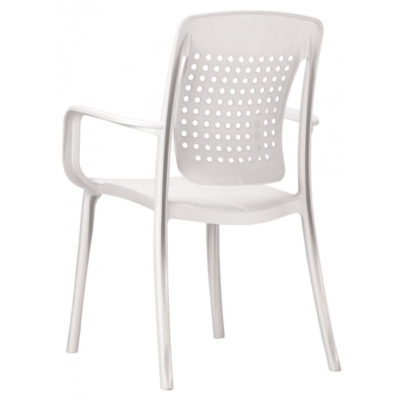 Fauteuil FACTORY Grosfillex Blanc glacier design dossier