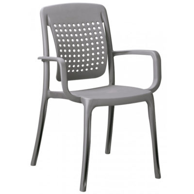 Fauteuil Grosfillex FACTORY Gris Platinium