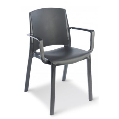 Fauteuil MILTON Grosfillex Anthracite