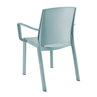 Fauteuil MILTON Grosfillex bleu ether dossier