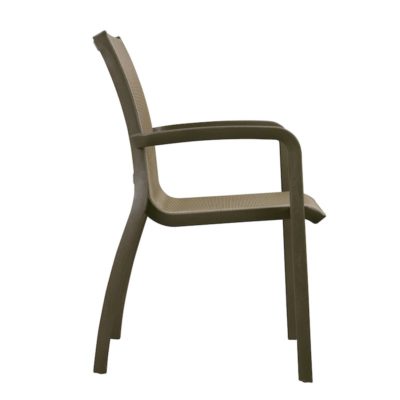 Fauteuil SUNSET Grosfillex bronze Design Profil