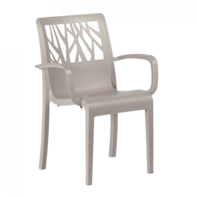 Fauteuil Végétal Grosfillex Taupe