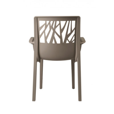 Fauteuil Grosfillex Taupe design dossier