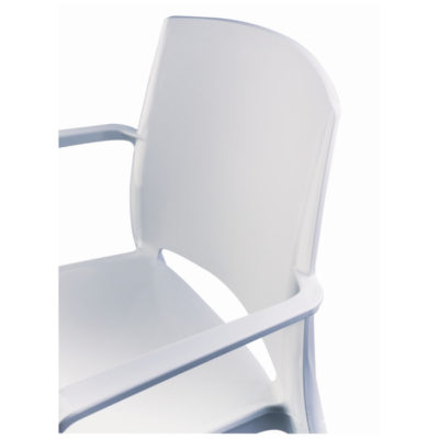 Fauteuil MILTON Grosfillex Blanc accoudoirs