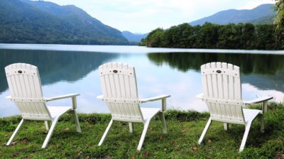 Fauteuil WESTPORT Adirondack Grosfillex Blanc lac