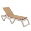 Bain de soleil JAMAICA BEACH Grosfillex Blanc / Beige