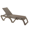 Bain de soleil JAMAICA BEACH Grosfillex Bronze / Taupe