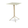 La table Haute DUO RAMATUELLE 73 Grosfillex 70x70cm Crème Absolue