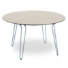 Table RAMATUELLE 73 Grosfillex ∅130cm Bleu Ether / Bois Naturel