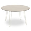 Table RAMATUELLE 73 Grosfillex ∅130cm Crème Absolue / Bois Naturel