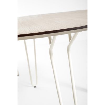 Table RAMATUELLE 73 Grosfillex ∅130cm Crème Absolue / Bois Naturel design