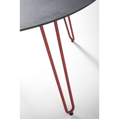 Table RAMATUELLE 73 Grosfillex ∅130cm Rouge Bossa Nova / Nero design