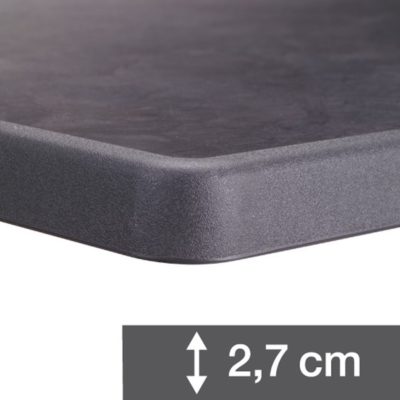 Epaisseur plateau table ECOFIX Grosfillex