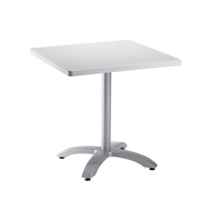 Table ECOFIX 70x70cm Grosfillex Blanc