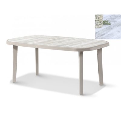 Table NORDIC 165x100cm Grosfillex Taupe