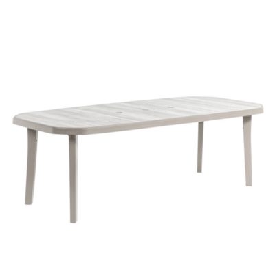 Table NORDIC 220x100cm Grosfillex Taupe