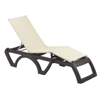 Bain de soleil BALI Grosfillex Anthracite / Écru