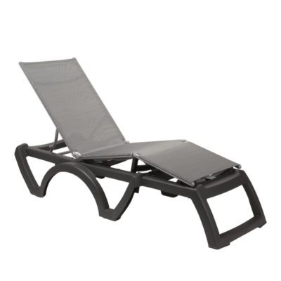 Bain de soleil BALI Grosfillex Anthracite / Anthracite