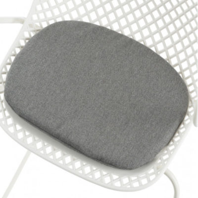 Coussin RAMATUELLE 73' Grosfillex Gris chiné chaise Crème Absolue