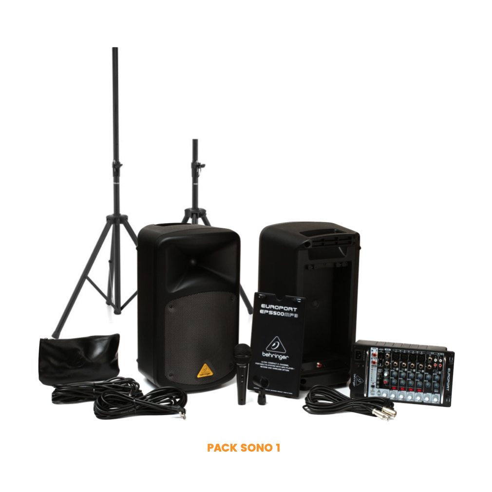 Location sono Pack 1 Behringer EPS500MP3 - CHAPI CHAPO