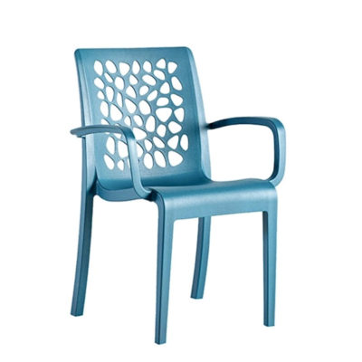 Fauteuil TULIPE Grosfillex Bleu Minéral