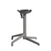 Pied de table rabattable & encastrable GX2.0 Grosfillex Gris Platinium