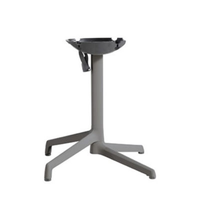 Pied de table rabattable & encastrable GX2.0 Grosfillex Gris Platinium