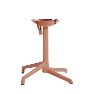 Pied de table rabattable & encastrable GX2.0 Grosfillex Terracotta