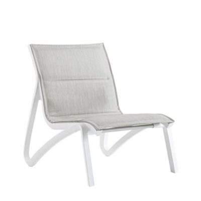 Fauteuil bas SUNSET CONFORT Grosfillex Blanc / Beige Chiné