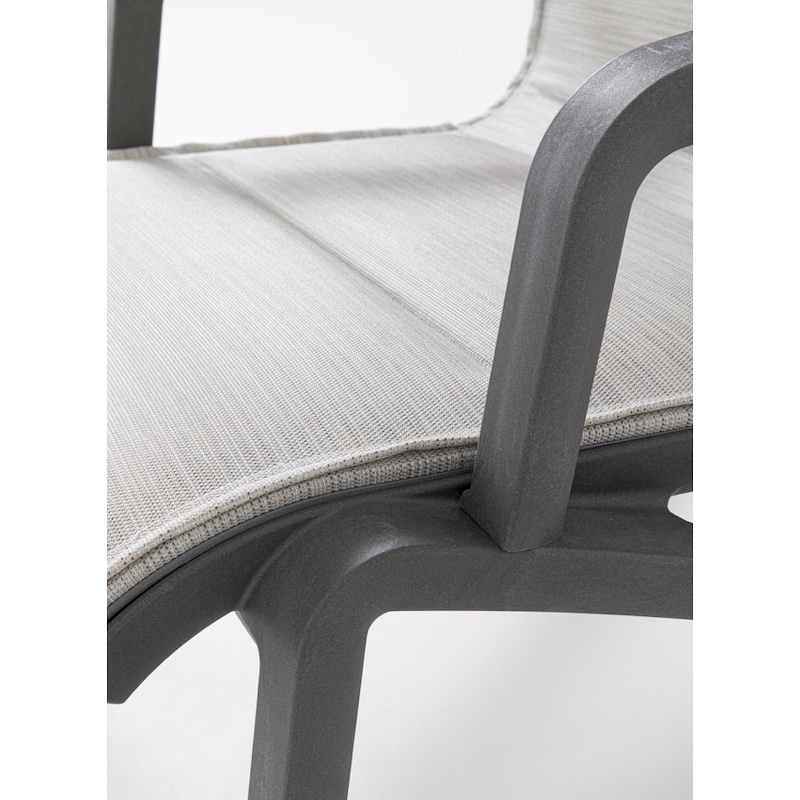 Accoudoirs fauteuil bas SUNSET CONFORT Grosfillex Noir Volcanique / Gris Chiné U2401288