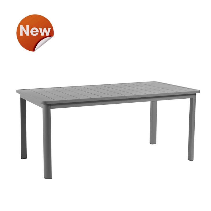 Table CANNES Grosfillex 173-233x100cm Anthracite