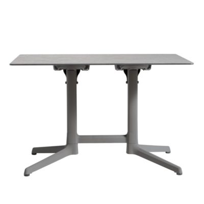 Table CANNES Grosfillex 110x69cm Anthracite / Gris Cryptic